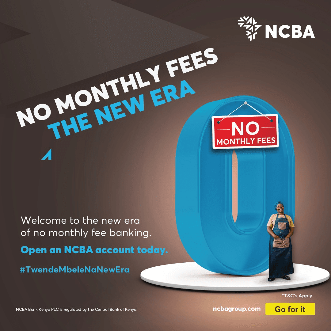 NCBA Bank – No Monthly Fees, The New Era